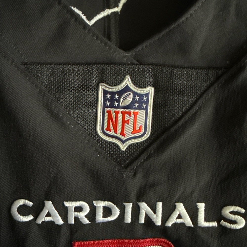 Men’s Nike Kyler Murray #1 Arizona Cardinals Vapor Elite Jersey Sz 48 - Black - Picture 5 of 6